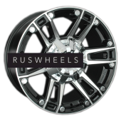 Диски LS 8x17/6x139,7 ET36 D100,1 558 BKF (конус, Колпак+лого)