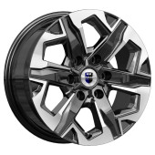 Диски КиК 7.5\R17 6*139.7 ET42 d75.1 Алмаз черный