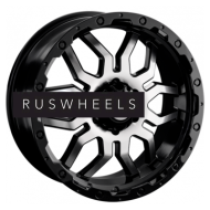 Диски LS 8x17/6x139,7 ET10 D110,5 1285 BKF (конус, Колпак+лого)