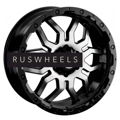 Диски LS 7x16/5x139,7 ET35 D98,5 1285 BKF (конус, Колпак+лого)