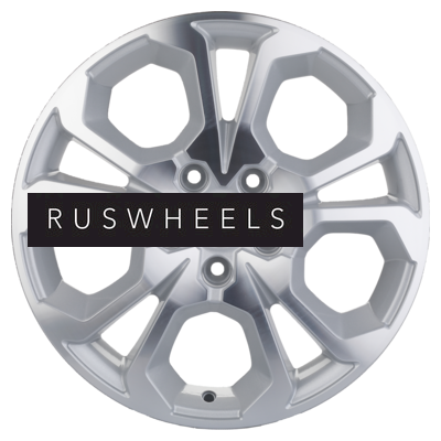 Диски Khomen Wheels 6,5x17/5x114,3 ET50 D66,1 KHW1711 (Arkana/Kaptur) F-Silver-FP