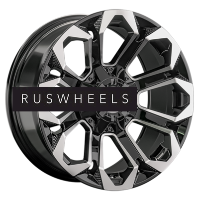 Диски LS 9x17/6x139,7 ET20 D106,1 1366 BKF (конус, Колпак+лого)