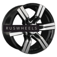 Диски LS 8x17/6x139,7 ET10 D106,1 767 BKF (конус, Колпак+лого)