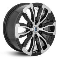 Диски КиК 7.5\R18 6*139.7 ET42 d75.1 алмаз чёрный