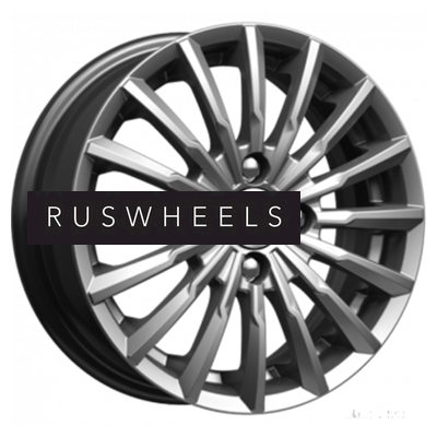 Грузовые диски K&K 5,5x14/4x100 ET43 D60,1 Акцент-оригинал (КС641) Дарк платинум