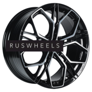 Диски INCH 8,5x19/5x114,3 ET30 D67,1 FA8534 Gloss Black Machined Face (ZJH)
