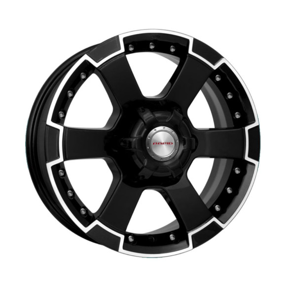 Диски КиК 7,0\R16 6*139.7 ET38 d67.1 Алмаз черный