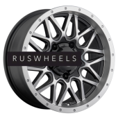 Диски LS 8x17/6x139,7 ET10 D106,1 1341 MBF (конус, Колпак+лого)