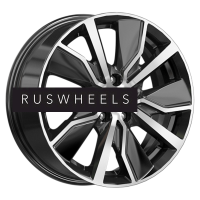 Диски КИК 6,5x16/5x114,3 ET45 D66,1 Гамбит (КС961) Алмаз черный