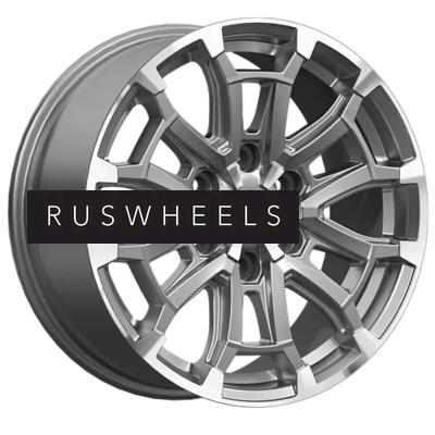 Диски СКАД 8x18/6x139,7 ET25 D106,1 Авилис (КЛ374) Алмаз графит