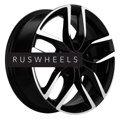 Диски Khomen Wheels 6,5x17/5x114,3 ET45 D66,1 KHW1708 (Nissan Tiida) Black-FP
