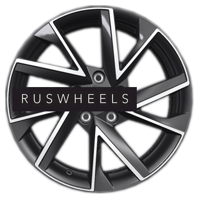 Диски Khomen Wheels 7x17/5x114,3 ET45 D66,1 KHW1714 (Teana/X-trail) Black-FP