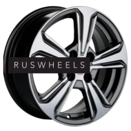 Диски Khomen Wheels 6x15/4x100 ET46 D54,1 KHW1502 (Rio/Solaris) G-Silver-FP