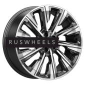 Диски КИК 7,5x19/5x114,3 ET49 D67,1 Галего (КС1039) Алмаз черный