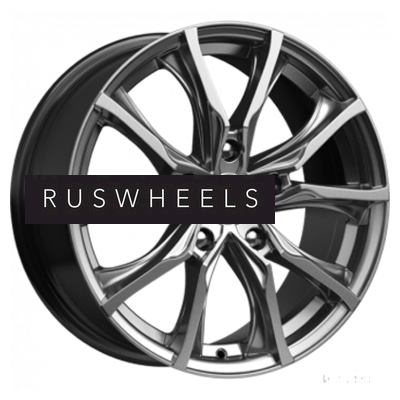 Диски КИК 7,5x17/5x120 ET34 D72,6 Твист-оригинал (КС697М) Дарк платинум